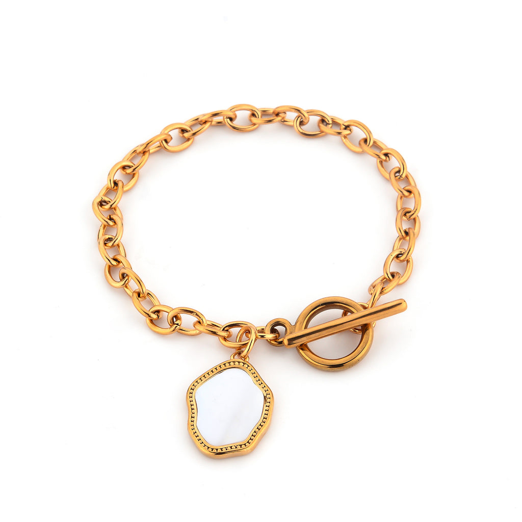 Damen Luxusarmband mit eleganter Medaillon-Applikation Shop Nory
