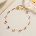 Damen Amethyst Perlenkette Armband Shop Nory
