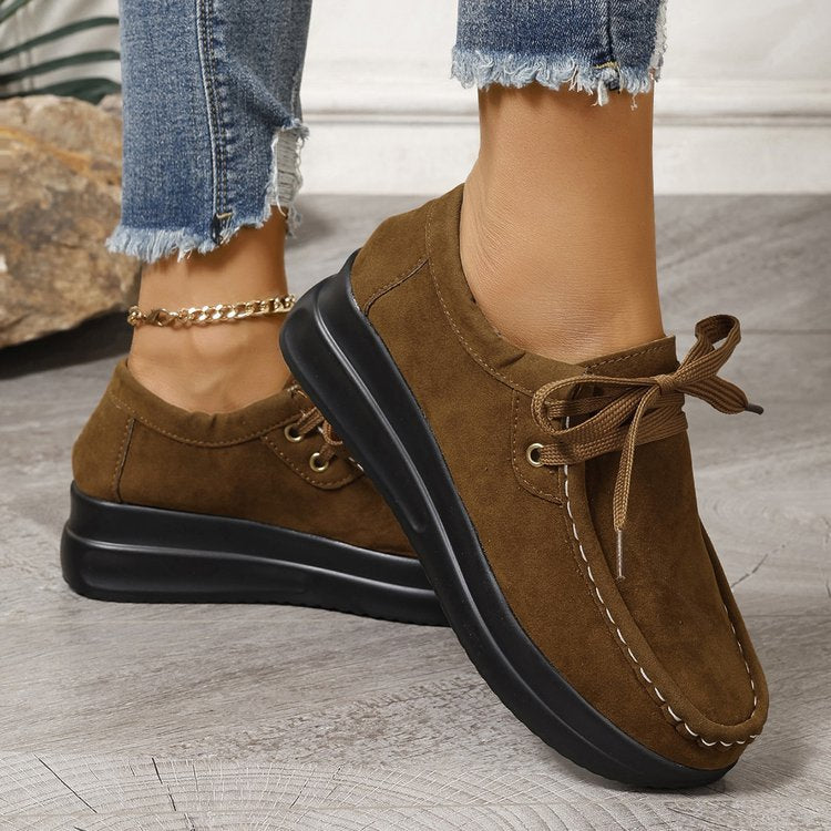 Damen Keilsneaker im Mokassinstil mit Veloursoptik und gepolsterter Komfortsohle Shop Nory