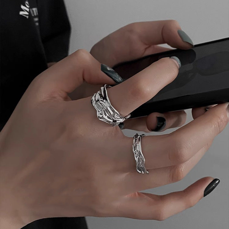 Damen Offener Ring mit modernistischem, gewundenem Design Shop Nory