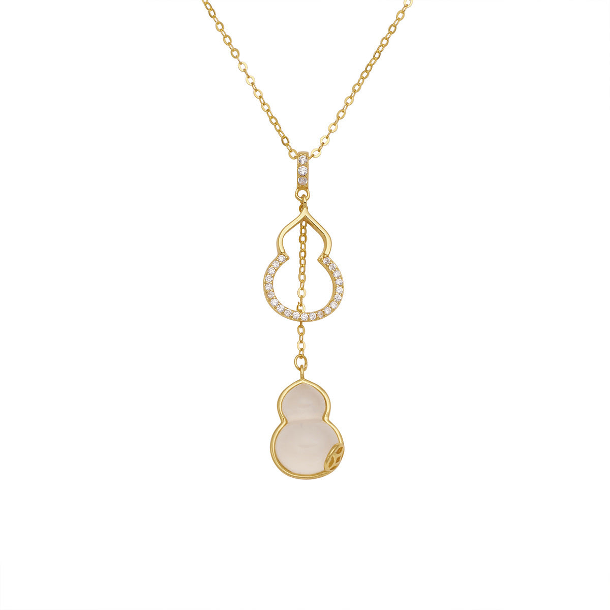Damen Halskette mit funkelndem Anhänger und eleganten Designelementen Shop Nory