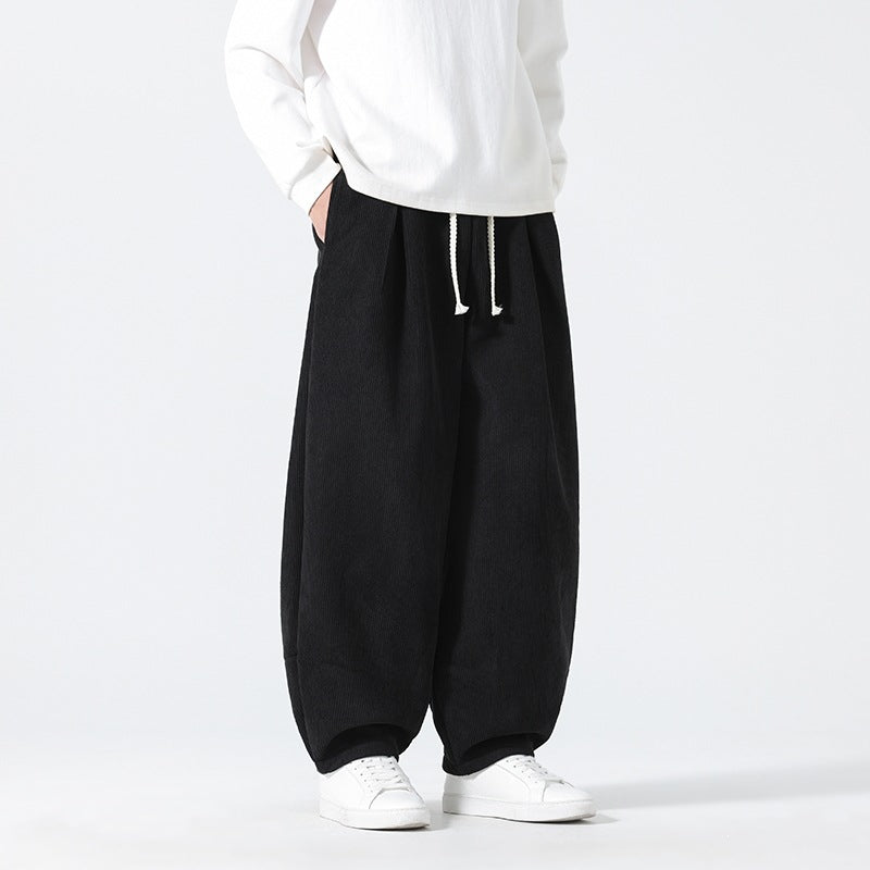 Herren Ballon‑Cordhose mit hoher Leibhöhe, Kordelzug und Faltenlegung Shop Nory