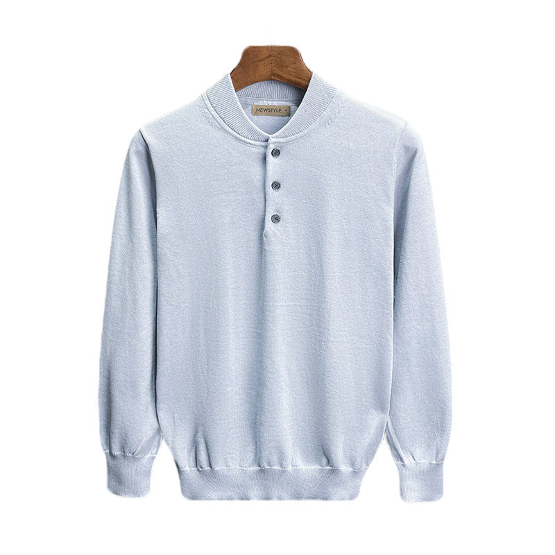 Herren trendiges Langarm-Polo Shop Nory
