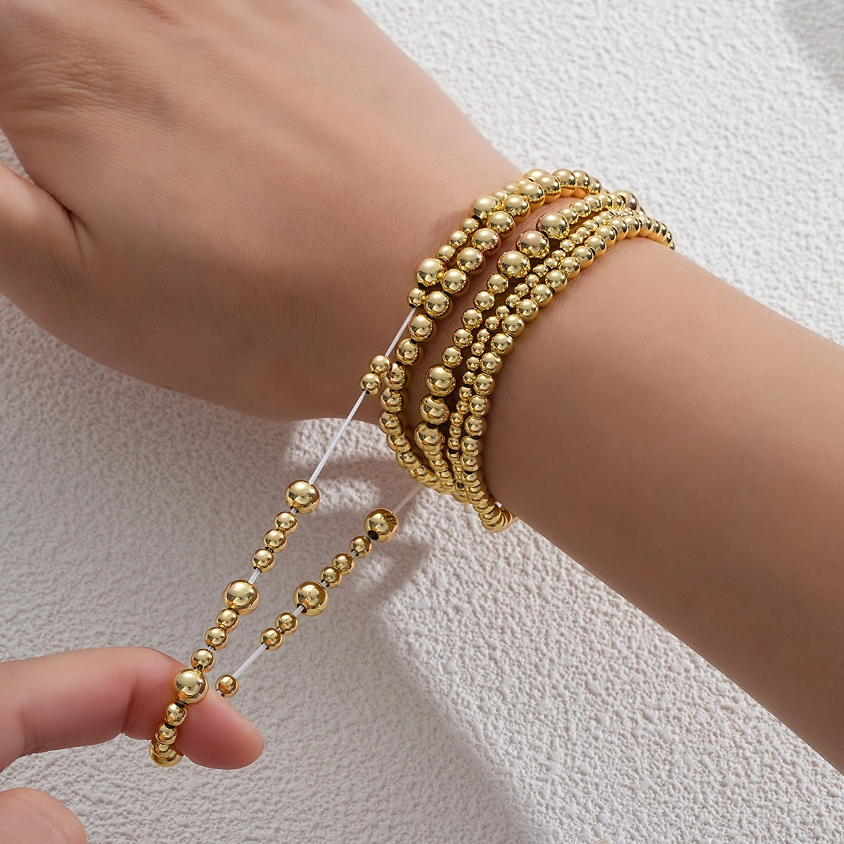 Damen Armreif-Set mit elegantem Kugeldesign Shop Nory