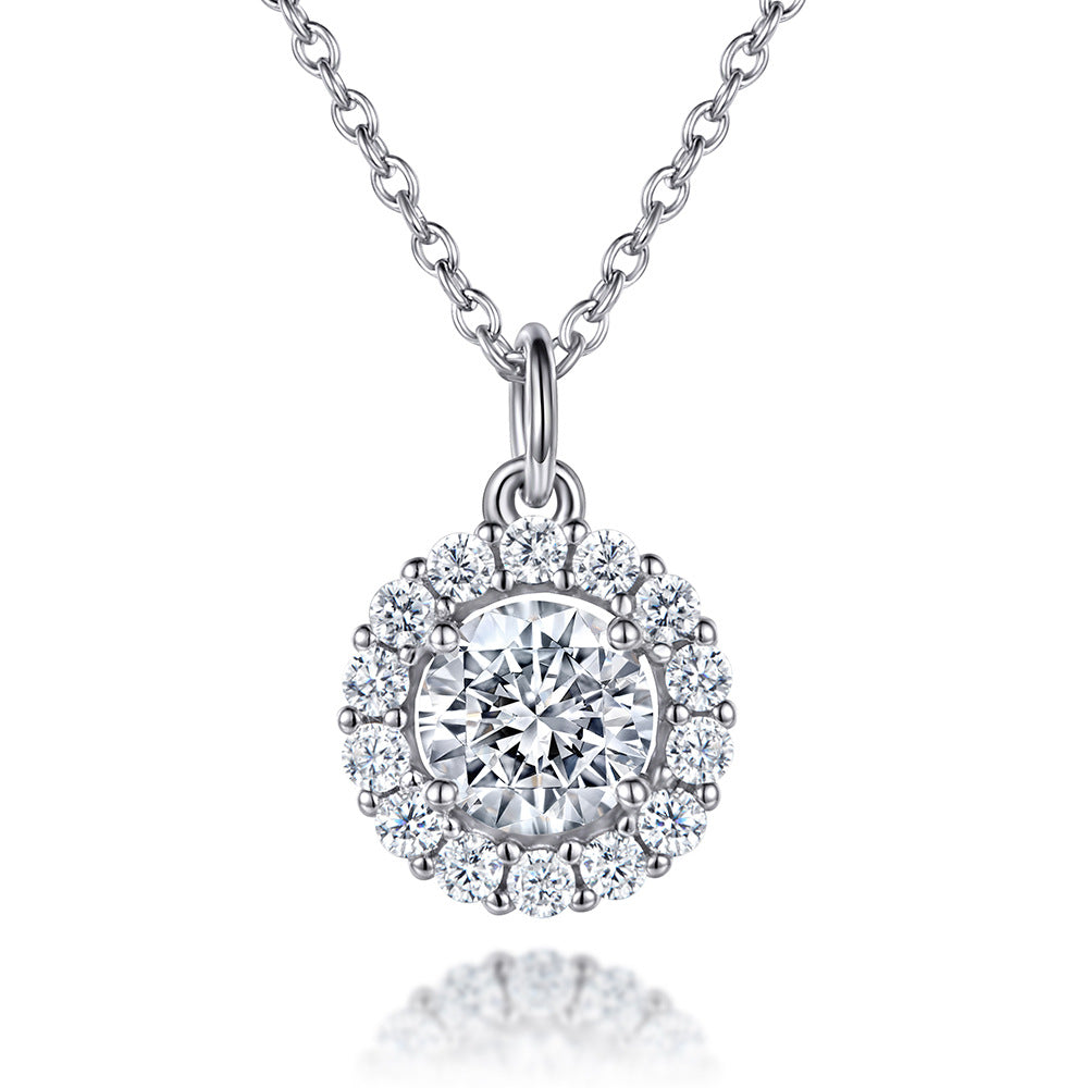 Damen Ohrringe mit rundem Zirkonia-Besatz und filigraner Fassung Shop Nory