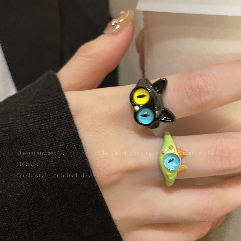 Damen kreativer Ring mit einzigartigem Monstermotiv Shop Nory