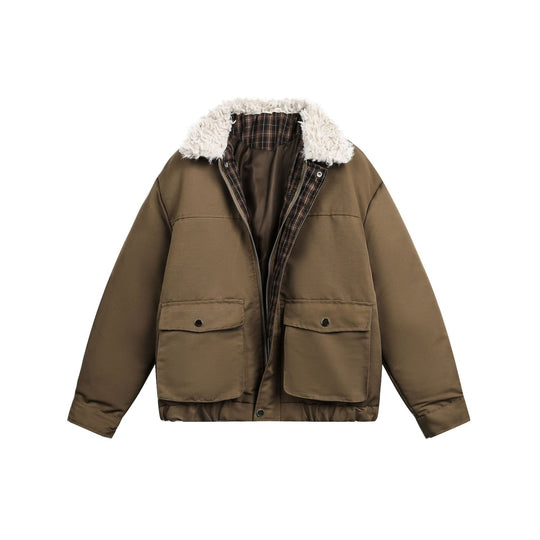Herren Kurzblouson im Field‑Look mit voluminösem Teddy‑Umlegekragen Shop Nory