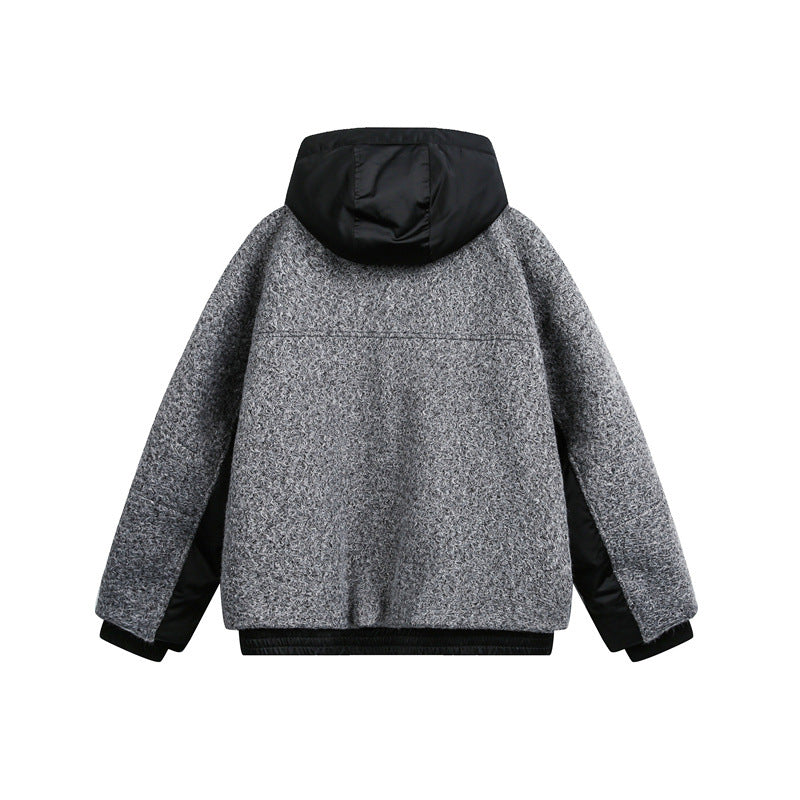 Unisex Oversized Teddy-Fleece Winterjacke mit abnehmbarer Kapuze Shop Nory