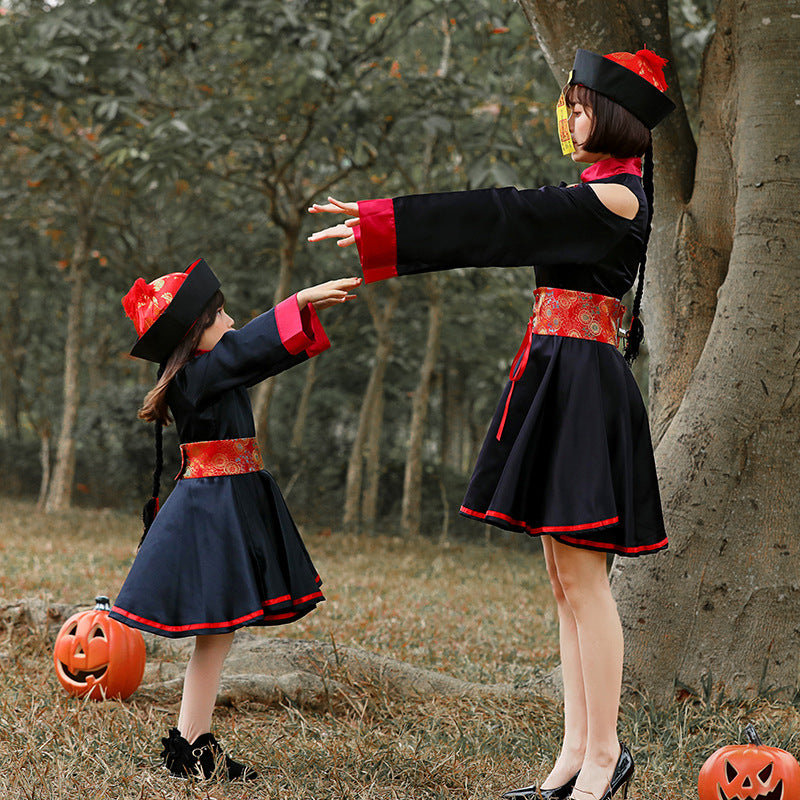 Mädchen traditionelles Kostüm mit floralem Muster Shop Nory