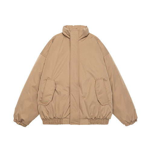 Herren Gekürzte Boxy Steppjacke mit hohem Stehkragen, elastischem Saum und Pattentaschen Shop Nory