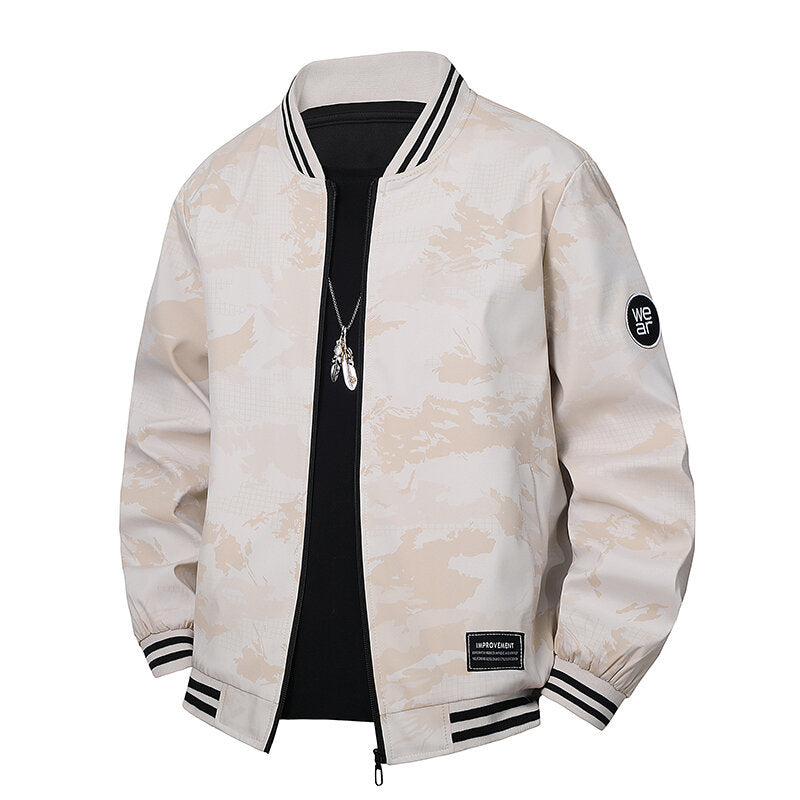 Herren Sportliche Bomberjacke mit kontrastierenden Details Shop Nory