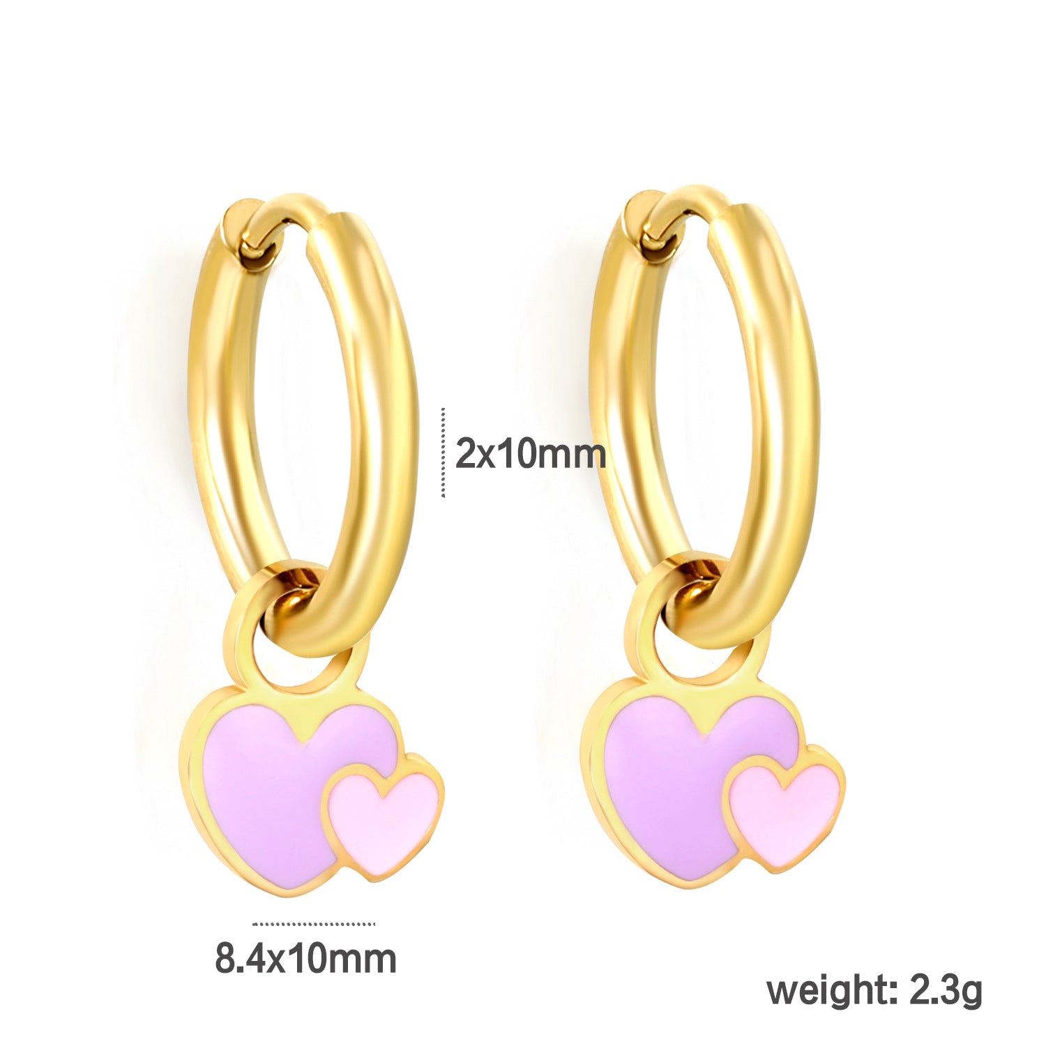 Damen Hängende Ohrringe mit buntem Regenbogen-Anhänger Shop Nory