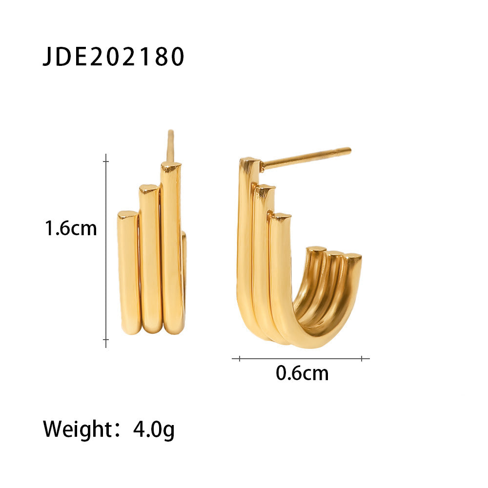 Damen Ohrhänger im eleganten, geschwungenen Design Shop Nory