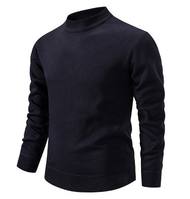 Herren Hochwertiger Strickpullover mit modernem Stehkragen