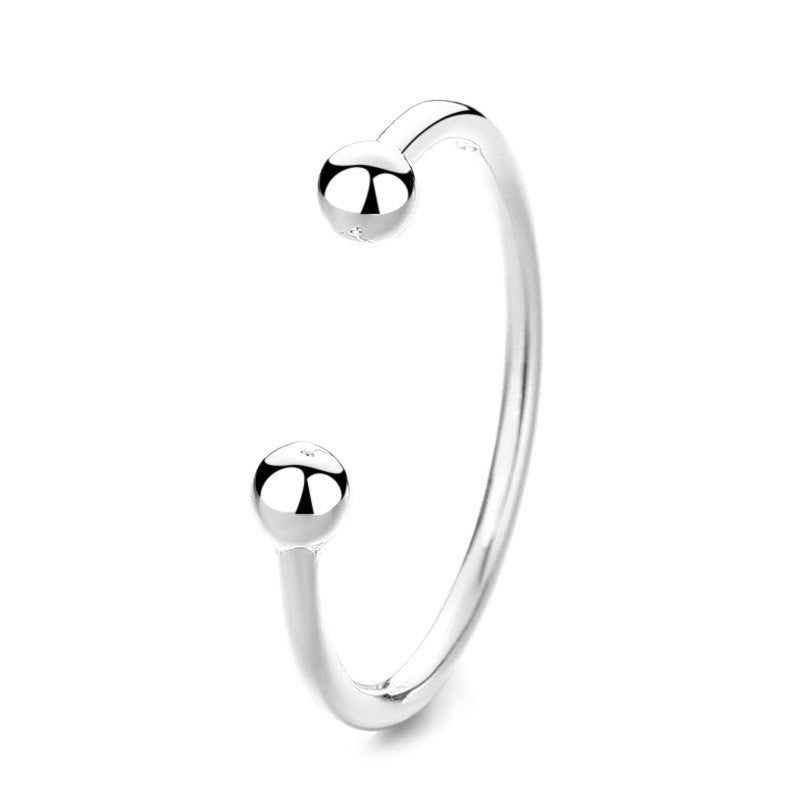Damen Offener Ring mit stilvollen Kugeldetails Shop Nory