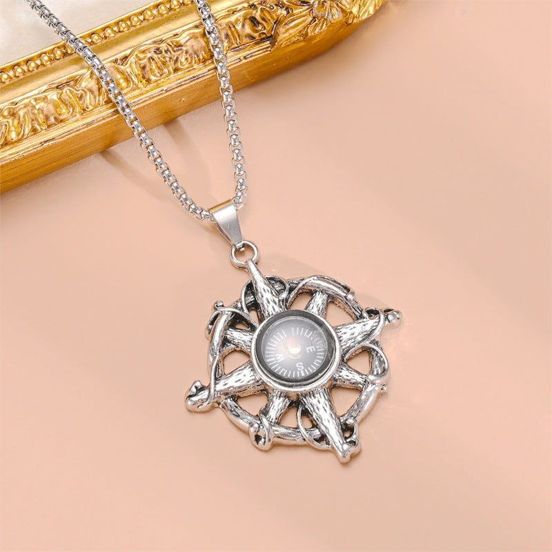 Damen Anhänger mit Drachenmotiv und rotem Kristall Shop Nory