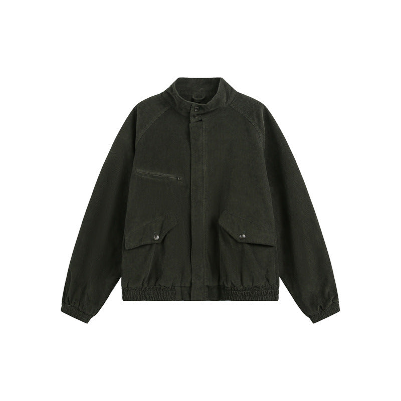 Unisex Cord-Blouson im kastigen Boxy-Schnitt mit Stehkragen und funktionalen Klappentaschen Shop Nory