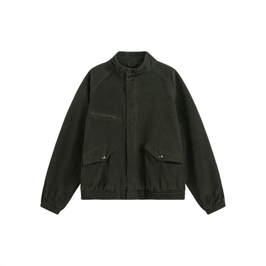 Unisex Cord-Blouson im kastigen Boxy-Schnitt mit Stehkragen und funktionalen Klappentaschen Shop Nory