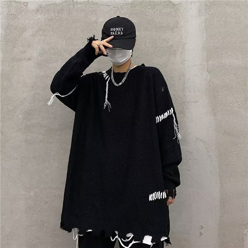 Unisex Oversized Strickpullover mit einzigartigem Design Shop Nory