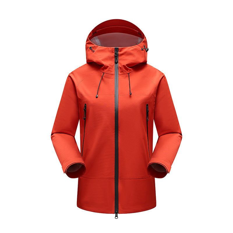 Herren Minimalistische technische dreilagige Softshelljacke mit versiegelten Nähten und wasserdichtem Frontreißverschluss Shop Nory
