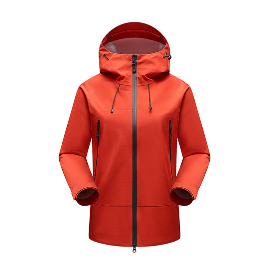 Herren Minimalistische technische dreilagige Softshelljacke mit versiegelten Nähten und wasserdichtem Frontreißverschluss Shop Nory