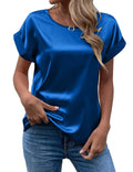 Damen Satinbluse