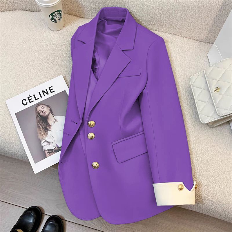 Damen Eleganter Blazer mit goldenen Knöpfen Shop Nory