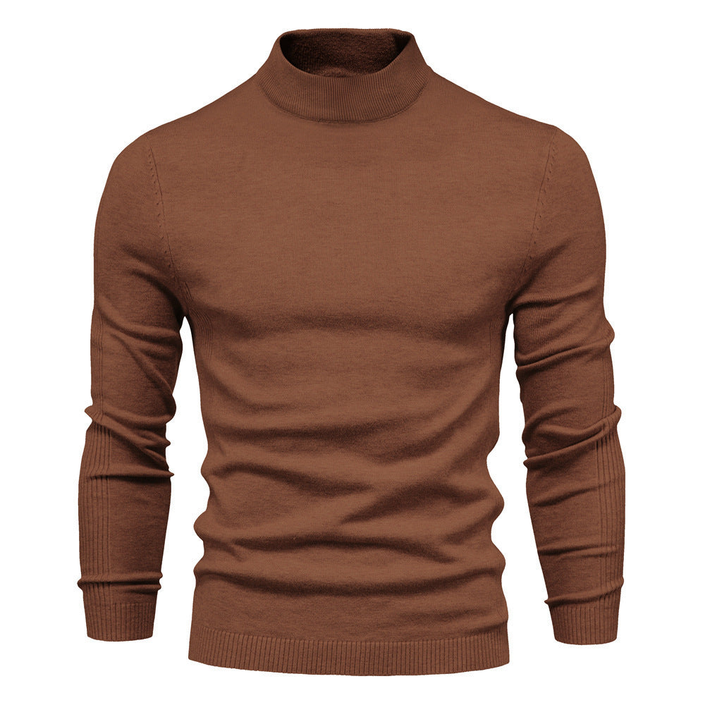 Herren stilvoller Rollkragenpullover aus weicher Merinowolle ShopNory