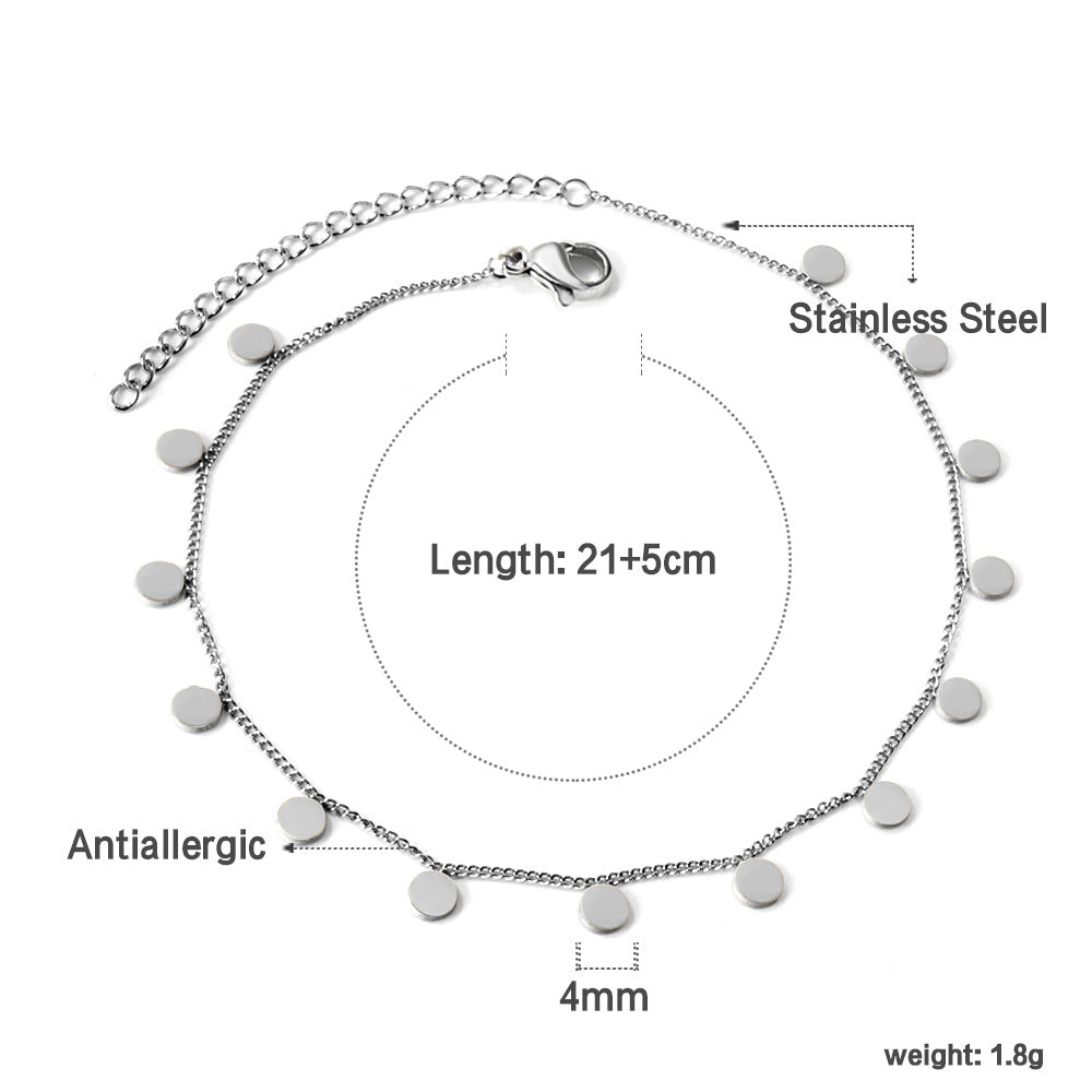 Damen verstellbare Edelstahl-Armbanduhr mit modischen, runden Anhängern Shop Nory