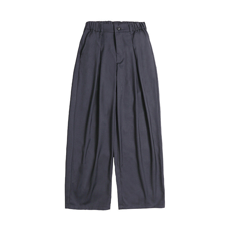 Damen Palazzo-Hose mit hoher Taille, Bügelfalten und elastischem Bund Shop Nory