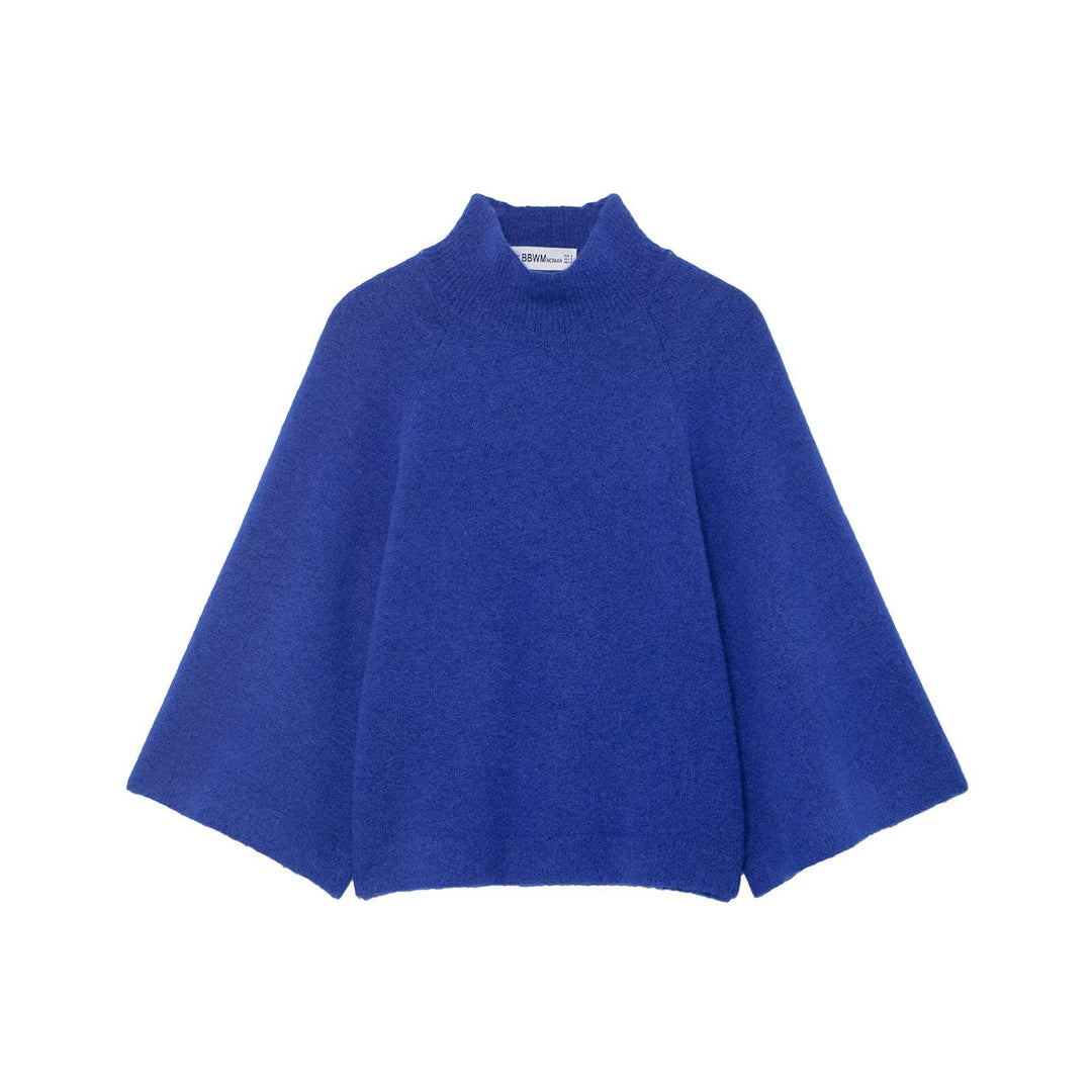 Damen Oversize Strickponcho mit Stehkragen und weitem Swing‑Schnitt Shop Nory
