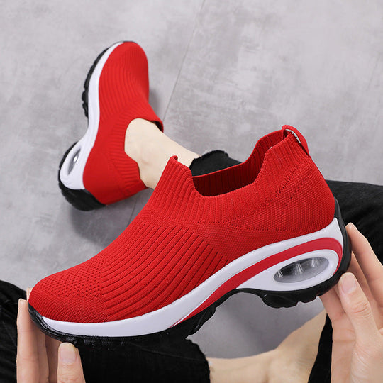 Damen Atmungsaktive Slip-On Sneakers mit unterstützender Dämpfung Shopnory