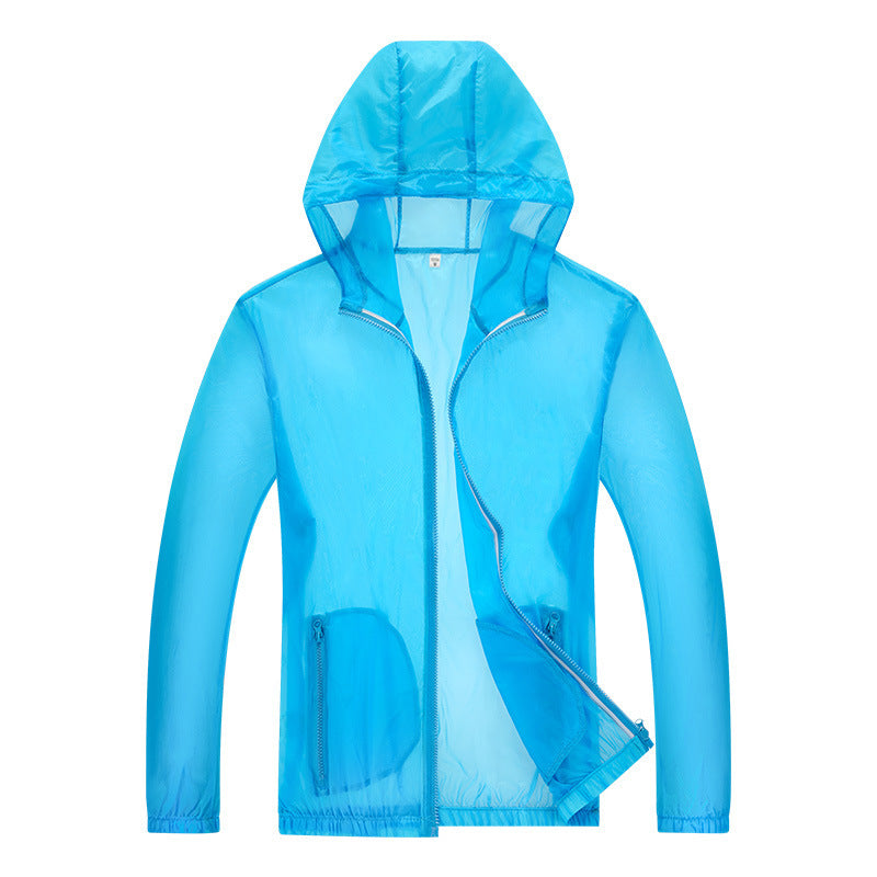 Herren ultraleichte Regenjacke mit verstellbarem Kapuzenbereich und reflektierenden Elementen ShopNory