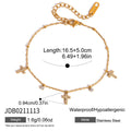 Damen Armband mit funkelnden Kreuzanhängern und hypoallergener Edelstahlverarbeitung Shop Nory