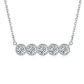 Damen Halskette mit funkelnden Zirkonia in elegantem Design Shop Nory
