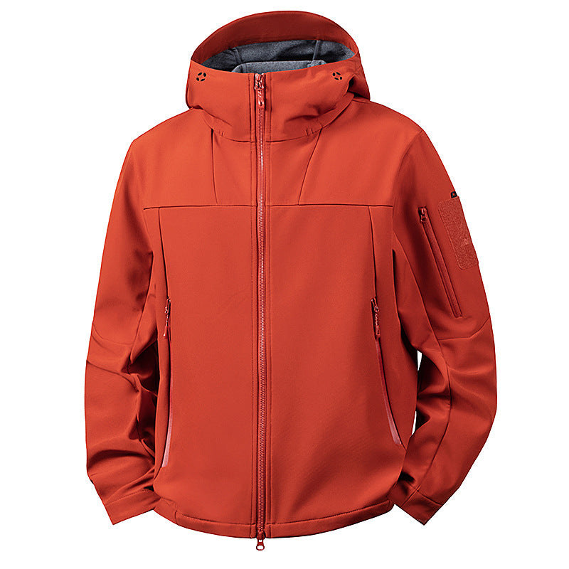 Herren wind- und wasserabweisende Softshelljacke mit Kapuze und taktischen Taschen Shop Nory