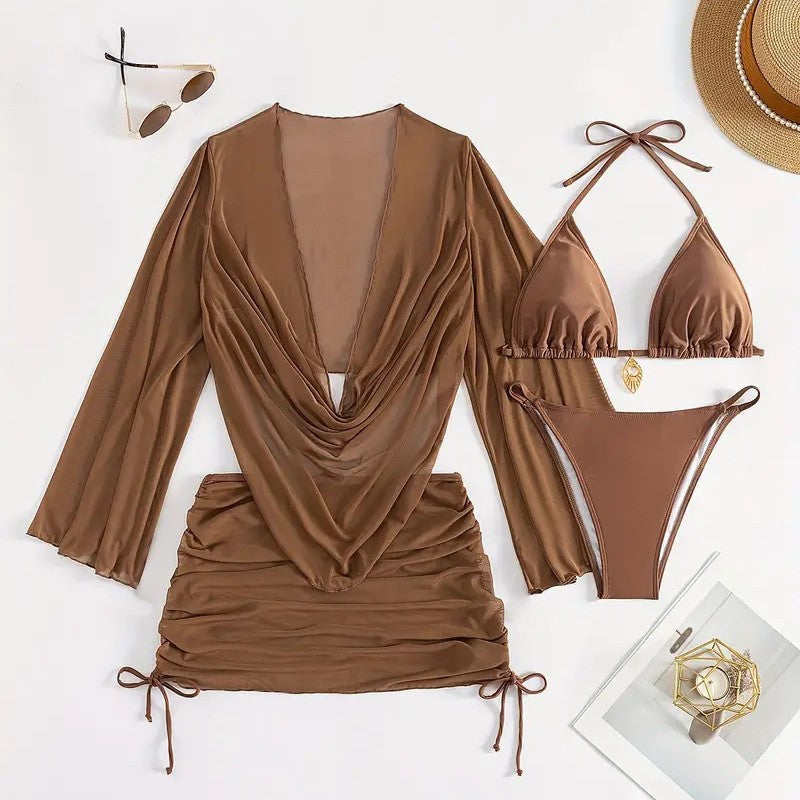 Damen Bikini-Set mit elegantem Wickeloberteil