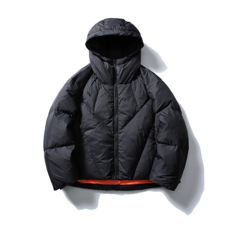Unisex Leichte gesteppte Pufferjacke mit hoher Kapuze und Thermoisolierung Shop Nory