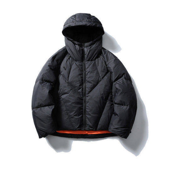 Unisex Leichte gesteppte Pufferjacke mit hoher Kapuze und Thermoisolierung Shop Nory