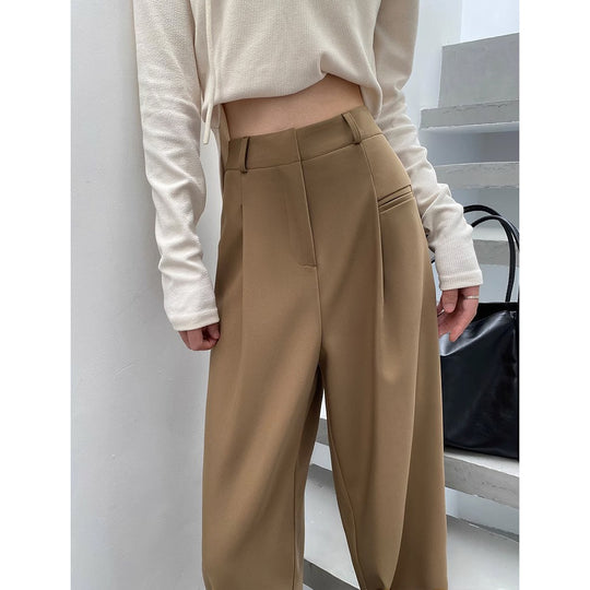 Damen Modische und bequeme Hochtaillierte Palazzo-Hose Shop Nory