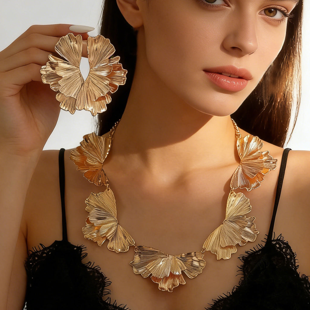 Damen Schmuckset mit floralen Elementen Shop Nory