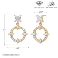 Damen Ohrhänger mit luxuriösem Zirkonbesatz aus 925 Sterling Silber Shop Nory 1782843459