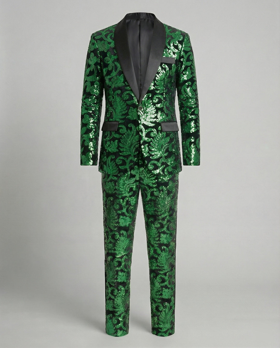Herren glamouröses Pailletten-Anzugset