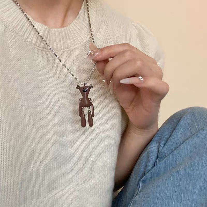 Damen Kette mit kreativem Tierdesign und verspieltem Anhänger Shop Nory