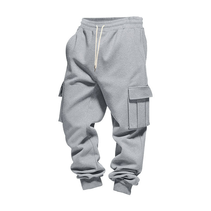 Herren Cargo-Jogginghose aus Baumwollfleece mit elastischem Bund und Beinbündchen Shop Nory