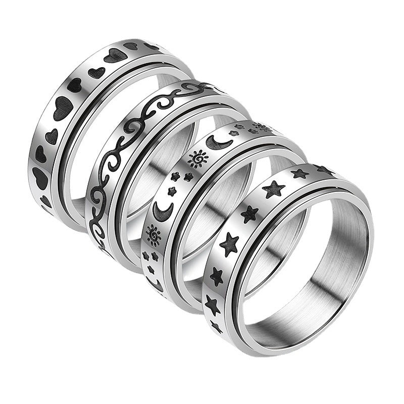 Herren Ring mit kunstvollem, geschwungenem Design Shop Nory