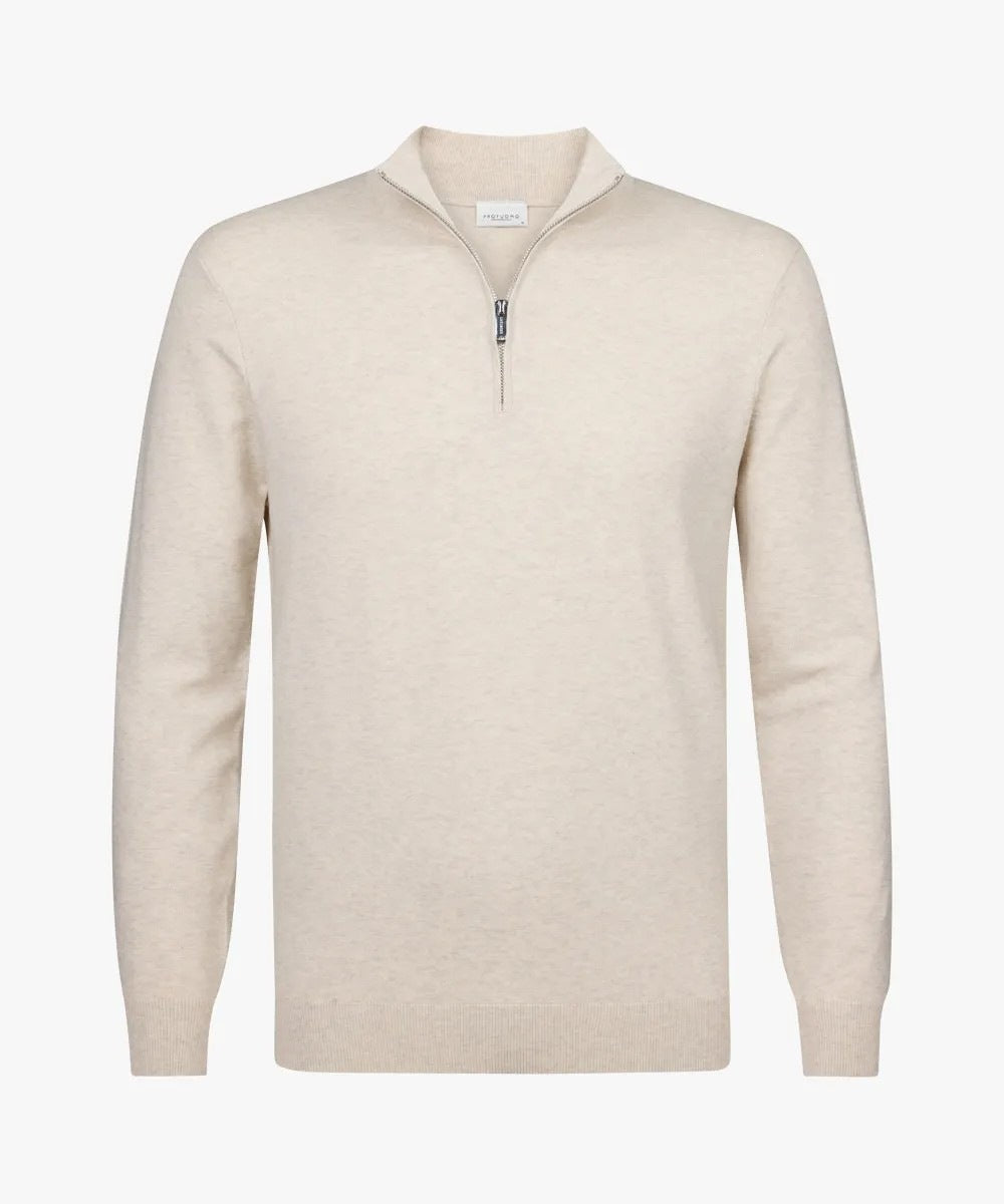 Herren nan feiner Troyer mit kurzem Reißverschluss, geripptem Saum und Merino-Mix Shop Nory