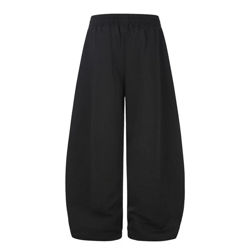 Damen High‑Waist Palazzo‑Sweathose mit weitem Bein, elastischem Komfortbund und urbanem Grafikprint Shop Nory