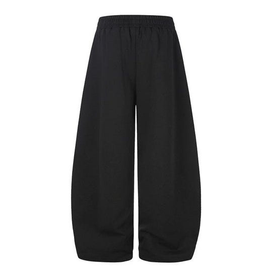 Damen High‑Waist Palazzo‑Sweathose mit weitem Bein, elastischem Komfortbund und urbanem Grafikprint Shop Nory