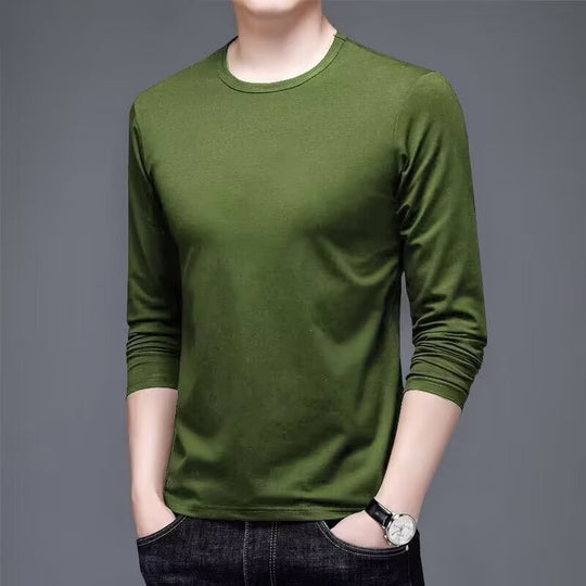 Herren Langarmshirt mit eleganter Textur Shop Nory
